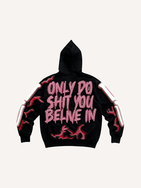 Fashion Casual Printed Polyester Sweater