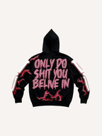 Fashion Casual Printed Polyester Sweater