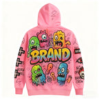 Fashion Casual Printed Polyester Sweater
