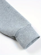 Loose-fitting Cardigan With A Zipper Fleece Hoodie For Fall And Winter
