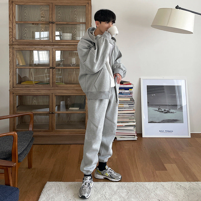 Hooded Sweater Suit, One For Men And Two For Casual Sports