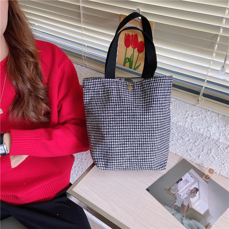 Corduroy Handbag Mini Bag Retro