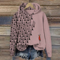 Womens Floral-print Long-sleeve Top