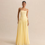 Strap Waist-Cinching Slimming Ruched Dress For Women
