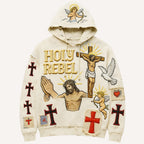 Fashion Casual Printed Polyester Sweater
