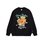 Polar Fleece Suede Foam Bear Round Neck Sweater