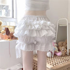 Women's Summer Anti-glare Lace Pumpkin Pant Skirt Safety Shorts