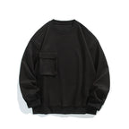 Crew-neck Pullover Sweatshirt Plus-size Casual Sport Top
