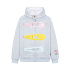 Womens Unique American-Style Oversized Hair Clip Hooded Coat