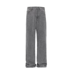 Fashion Wash Denim Mop Pants Men