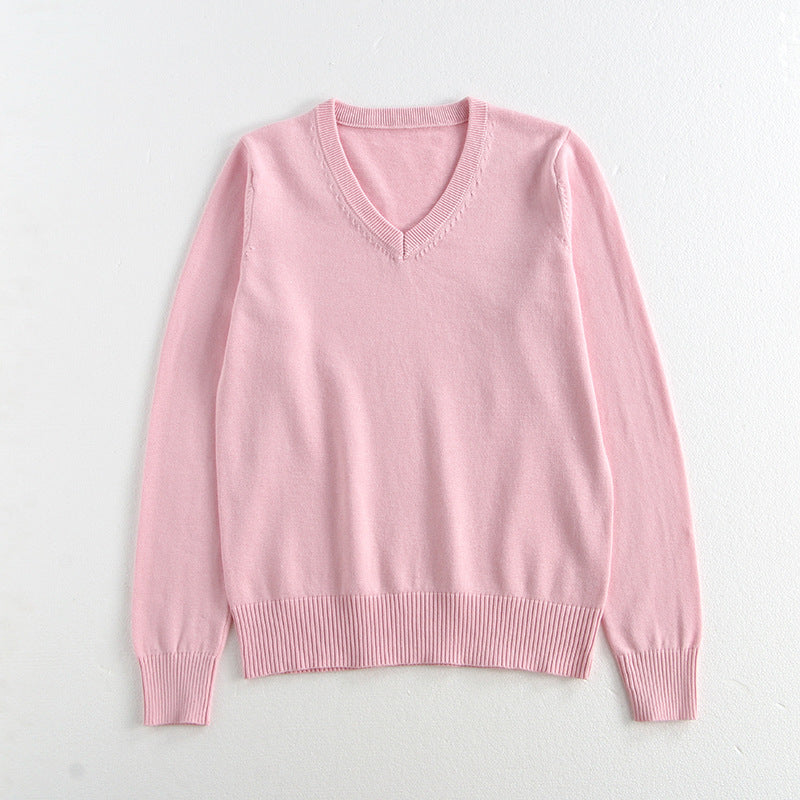 School-supplied Dark Gray Long-sleeve Knit Top