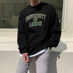 LETTERPRINT PULLOVER THICKENED BASE SHIRT