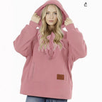 Hooded Loose-fitting Casual Warm Hoodie
