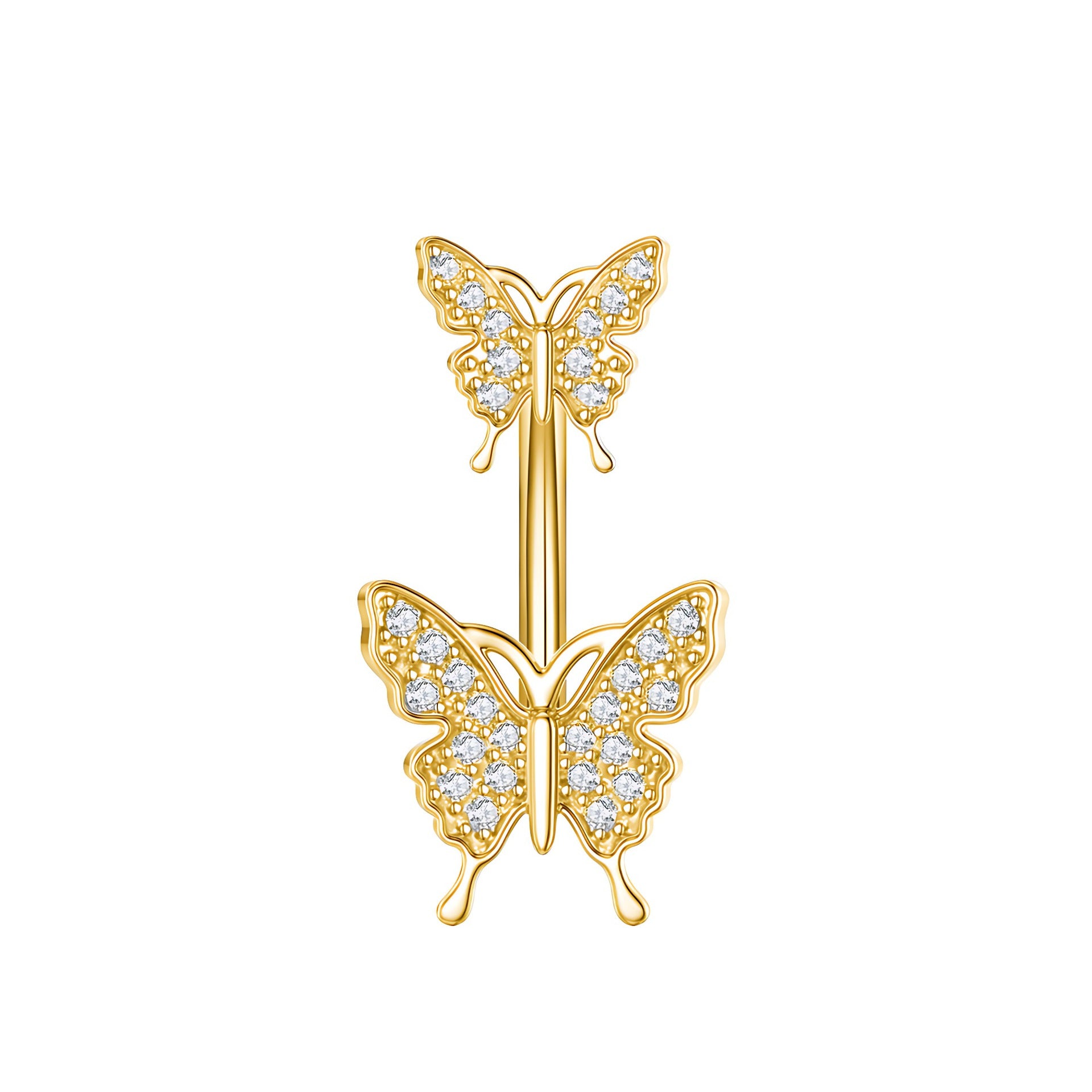 New Zircon Navel Stud Drop Oil Piercing Jewelry