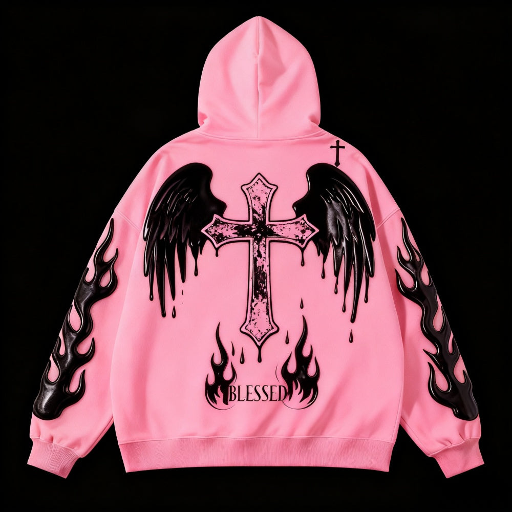 Men's Printed Hoodie Loose Sweatshirt