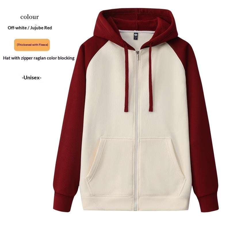 AutumnWinter Raglan Hoodie With Long Sleeves