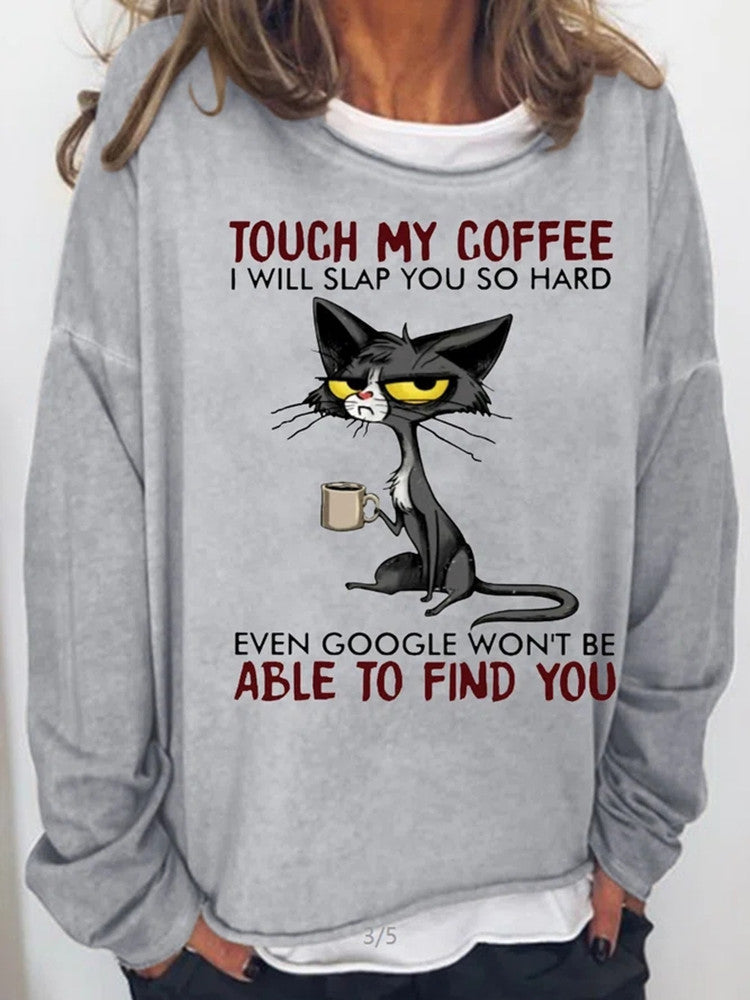 Fashionable Letter Print Loose Women's Sweater