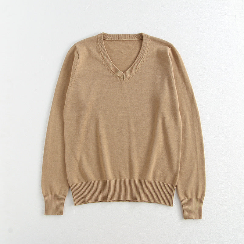 School-supplied Dark Gray Long-sleeve Knit Top