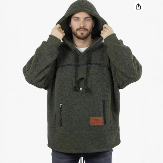 Hooded Loose-fitting Casual Warm Hoodie