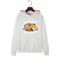 European And American Women's Hooded Long Sleeved Velvet Sweater