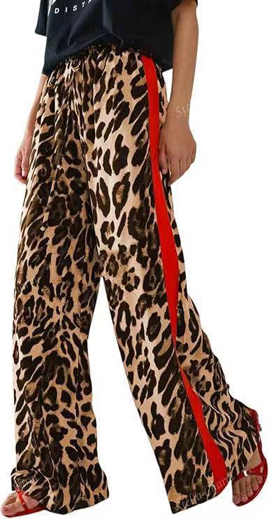 Casual Womens Trousers Same Style As Internet Celebrities Leopard Print