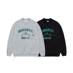 Fleece Snow Mountain Letter Chameleon Printed Sweater