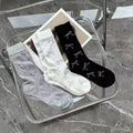 3-Pack Coquette Bow Print Crew Socks, Ribbed Knit Mid-Calf Socks, Cute Casual Socks For Women & Girls