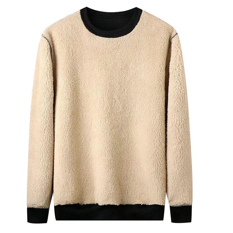 Men's Warm Lambswool Casual Hoodie