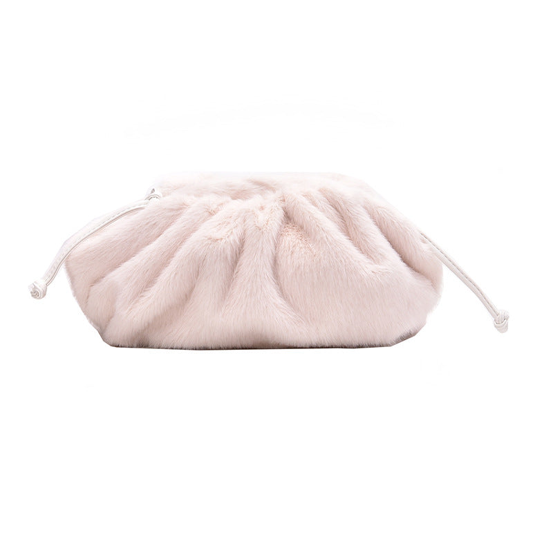 Draped handbag messenger bag