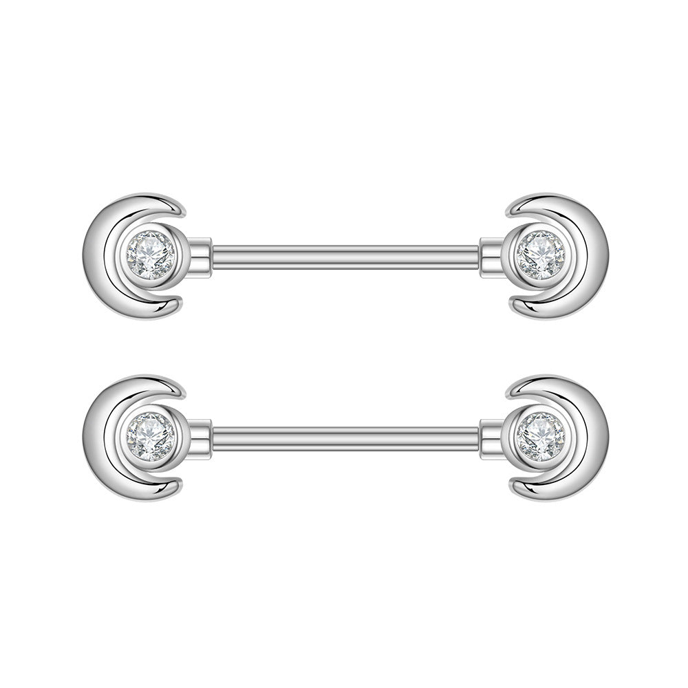 Zircon Nipple Ring Adhesive Nail Grease Piercing Jewelry