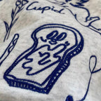 Chest-embroidered Heart And Bunny