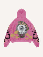 Fashion Casual Printed Polyester Sweater
