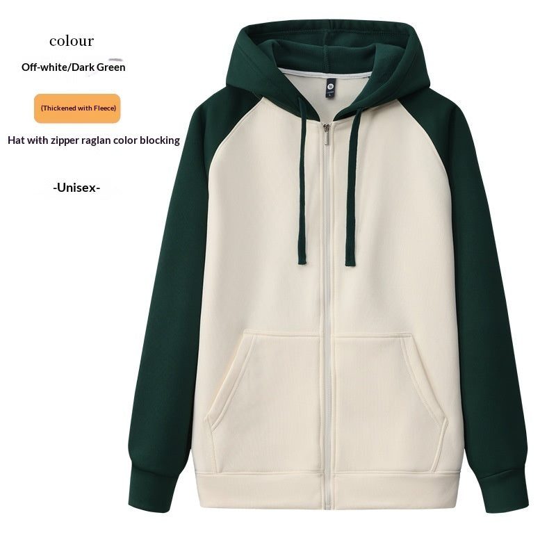 AutumnWinter Raglan Hoodie With Long Sleeves
