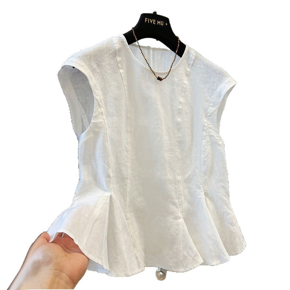Loose-fitting Casual Shirt Vest Top For Women
