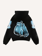 Mens Printed Sweatshirt Casual Pullover Hoodie