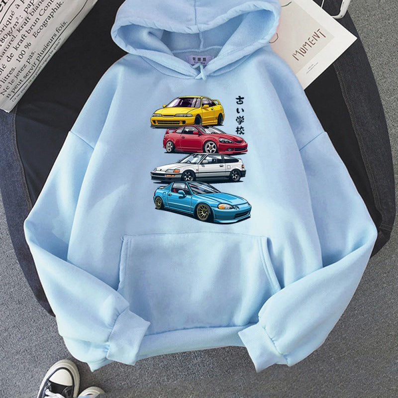 Anime Initial D Hoodie JDM Mix Civic CRX Integra Gedruck T Ho