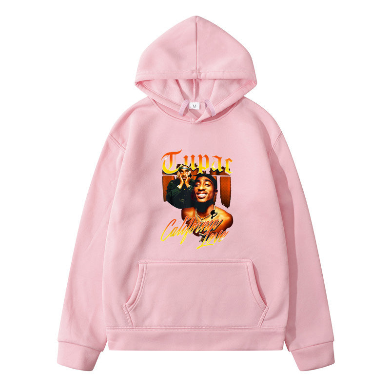 Printing Loose Men's And Women's Fleece Hooded Sweater