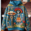 Fashion Casual Printed Polyester Sweater