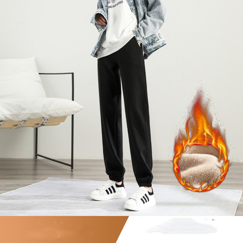 Women's Plus Velvet Thick Loose Casual Pant