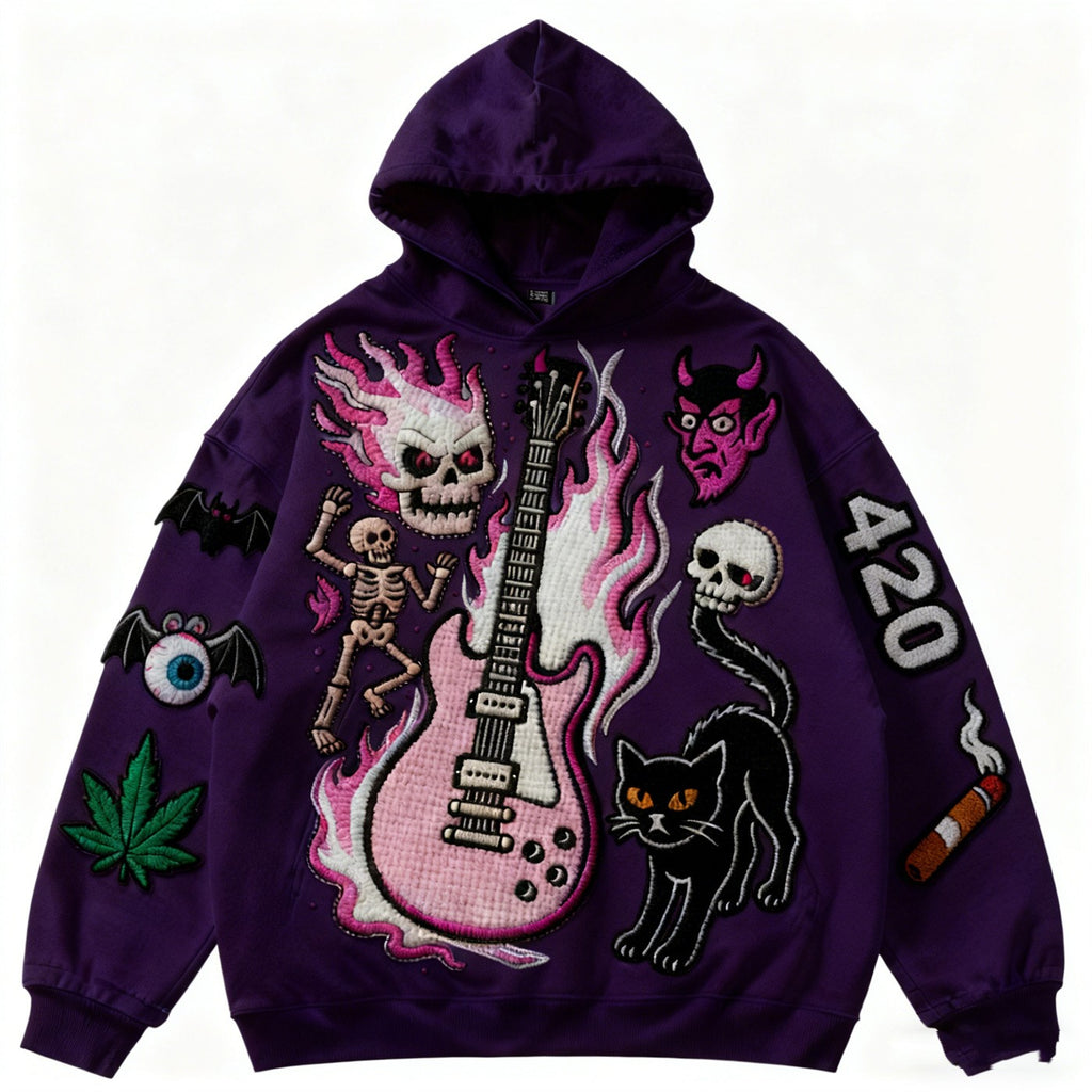 Fashion Casual Printed Polyester Sweater