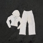 Y2K High-Street Trendy Rivet Straight Hoodie In Harajuku Style