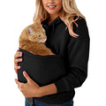 Women's Hooded Pocket Pet Shirt Sweatshirt