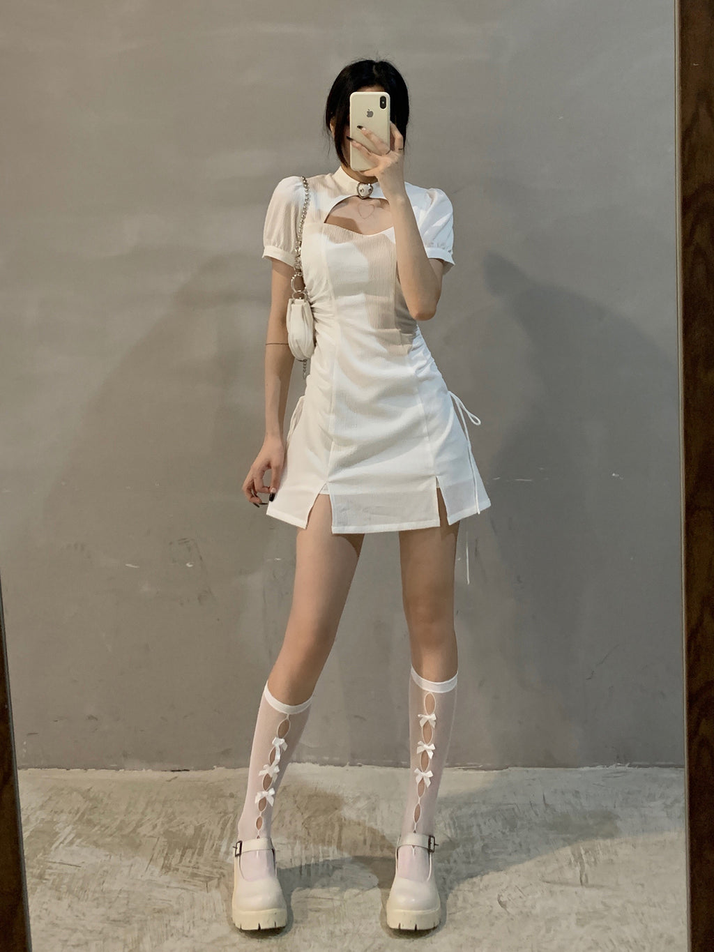 Black Improved Cheongsam Women''s Summer Thin Hot Girl