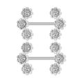 Zircon Nipple Ring Adhesive Nail Grease Piercing Jewelry