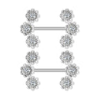 Zircon Nipple Ring Adhesive Nail Grease Piercing Jewelry