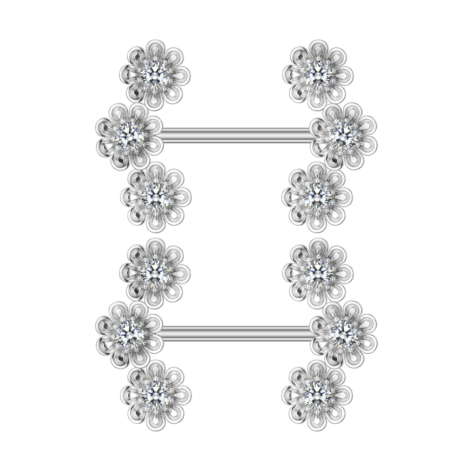 Zircon Nipple Ring Adhesive Nail Grease Piercing Jewelry