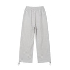Chessboard Plaid Jacquard Casual Pants Men