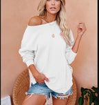New Style Sportswear Casual Long-sleeve Pullover Solid-color Hoodie