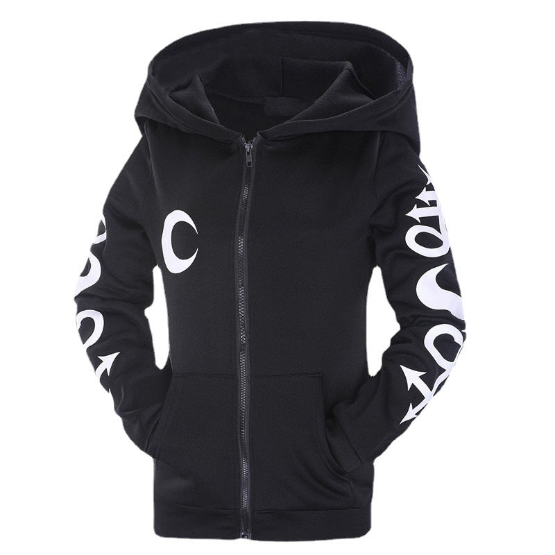 Women's Letter Print Long-sleeved Sweatshirt Jacket
