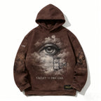 Printed Long-Sleeve Hoodie Casual Mens Sweatshirt